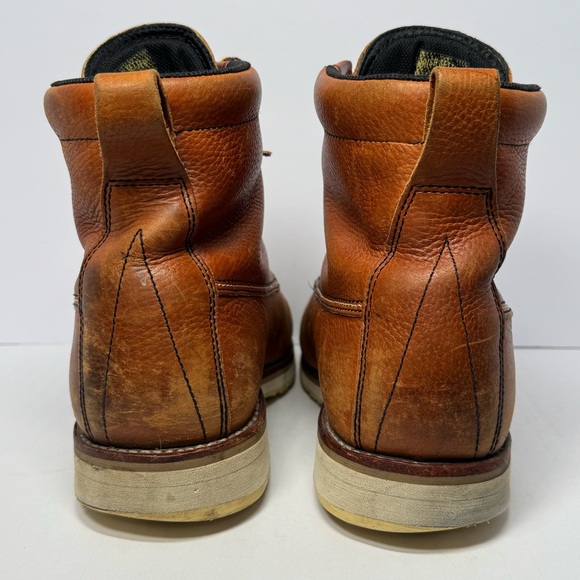 Red Wing Irish Setter 838 Mens 11D Brown Leather Moc Toe Work Boots UltraDry - Picture 11 of 16